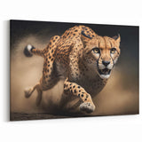 Fierce Cheetah Wall Art - Cheetah Canvas Art Print - Bold Cheetah Decor