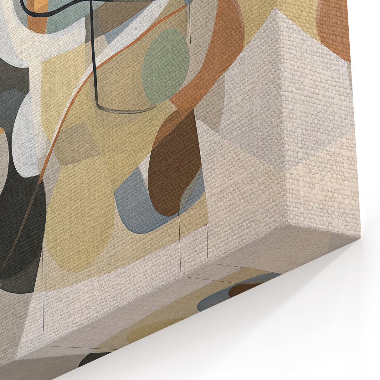 Minimalist Abstract Line Art | Geometric Shapes and Strokes Canvas