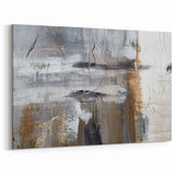 Textured Abstract Line Art | Earthy Tones and Layers Canvas