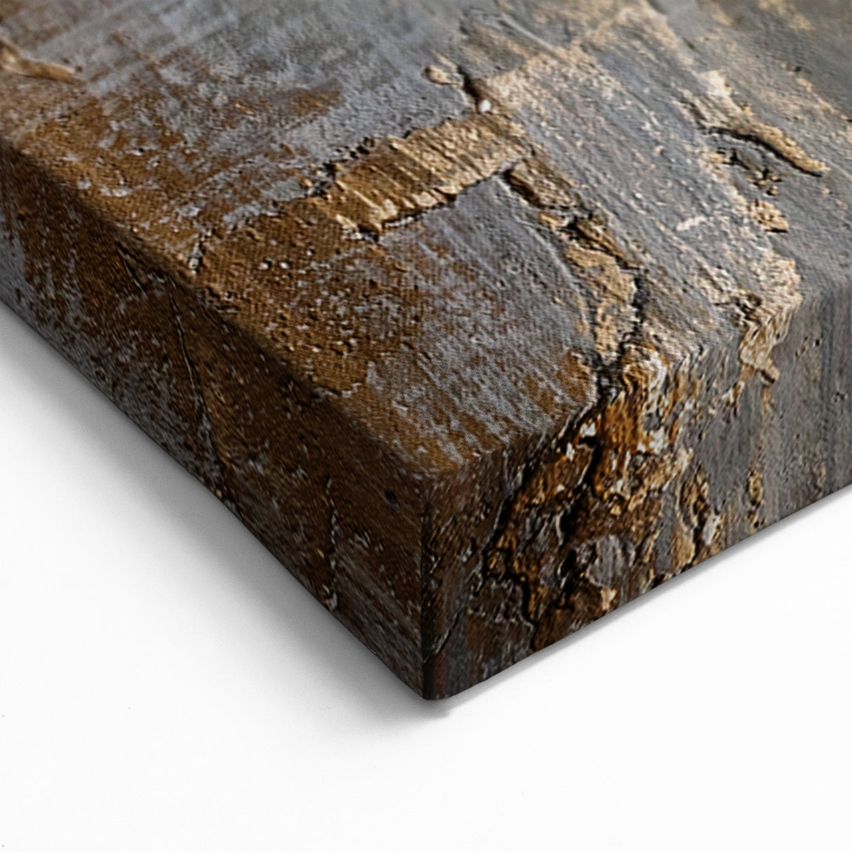 Textured Abstract Line Art | Earthy Tones and Layers Canvas