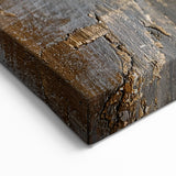 Textured Abstract Line Art | Earthy Tones and Layers Canvas