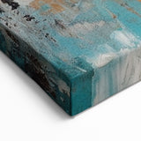 Vibrant Abstract Line Art | Earthy Tones and Textures Canvas