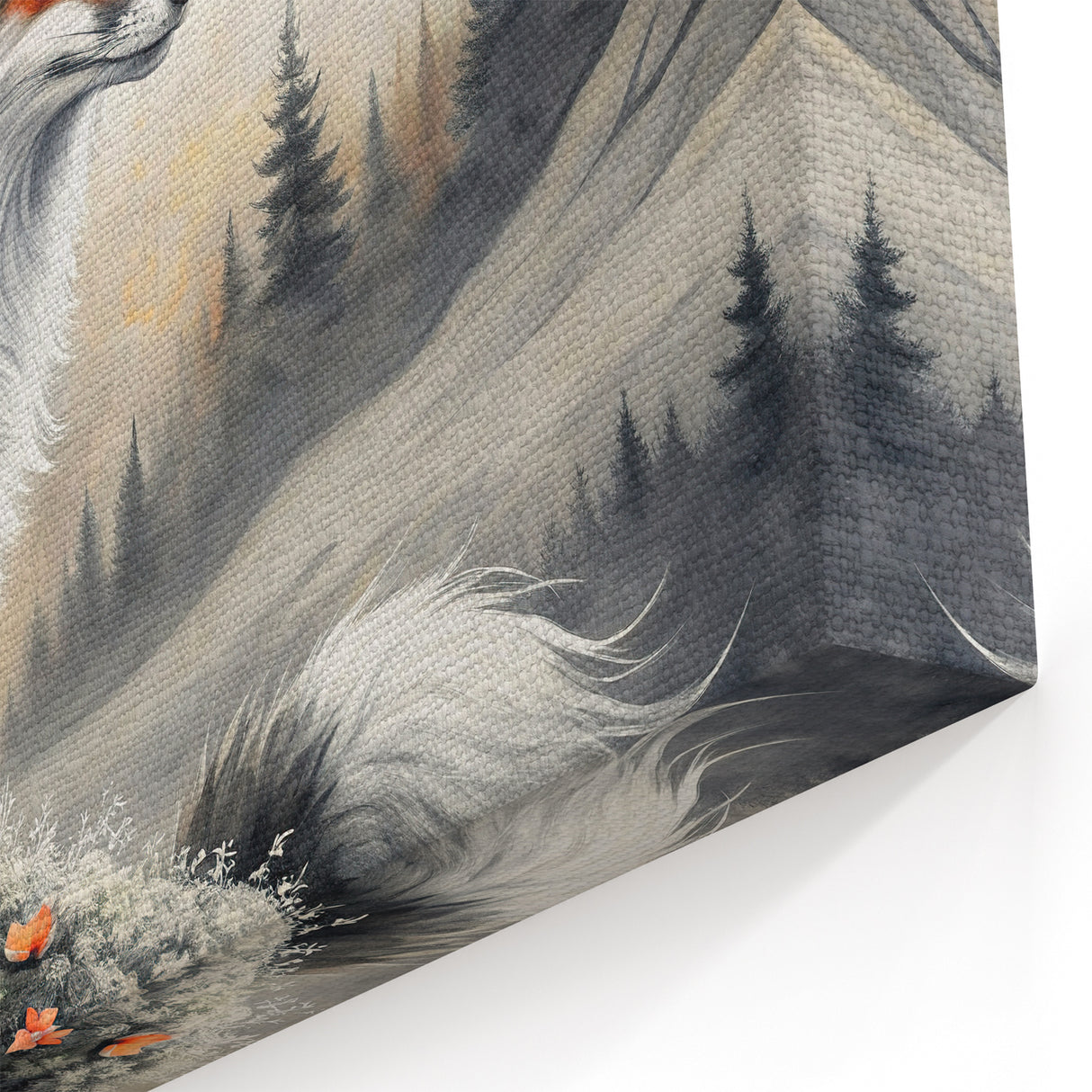 Fox Framed Art - Woodland Wildlife Decor