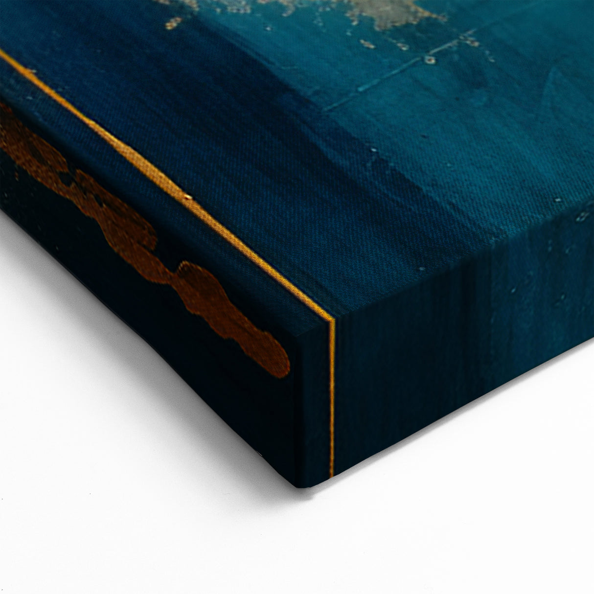 Golden Harmony Abstract Art | Stretched Canvas Wall Decor