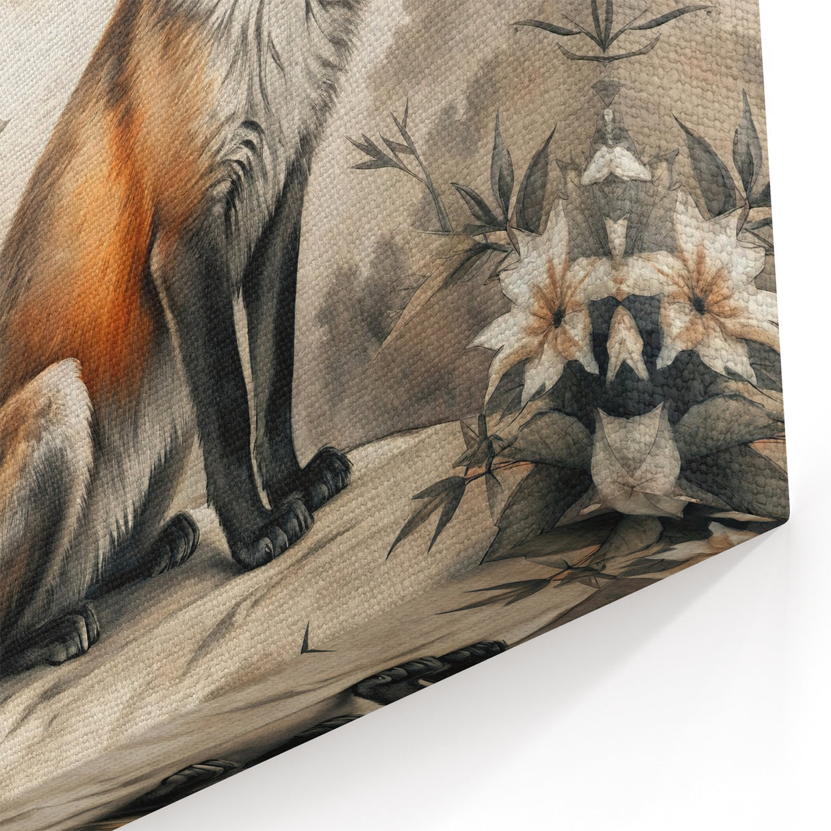 Fox Art Poster - Elegant Wildlife Wall Decor