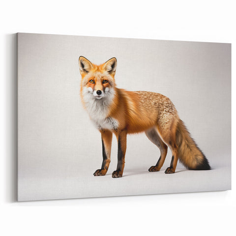 Fox Acrylic Glass Art - Modern Wildlife Wall Decor