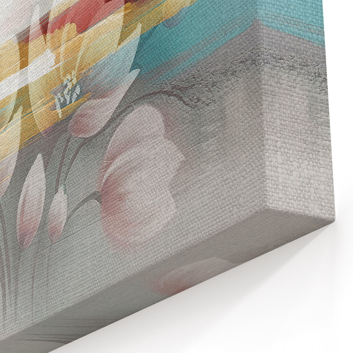 Soft Floral Abstract with Gentle Strokes Canvas Art Print