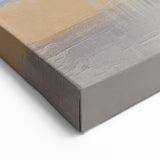 Modern Strokes & Lines Abstract Art - Majestic Mountain Scene Canvas
