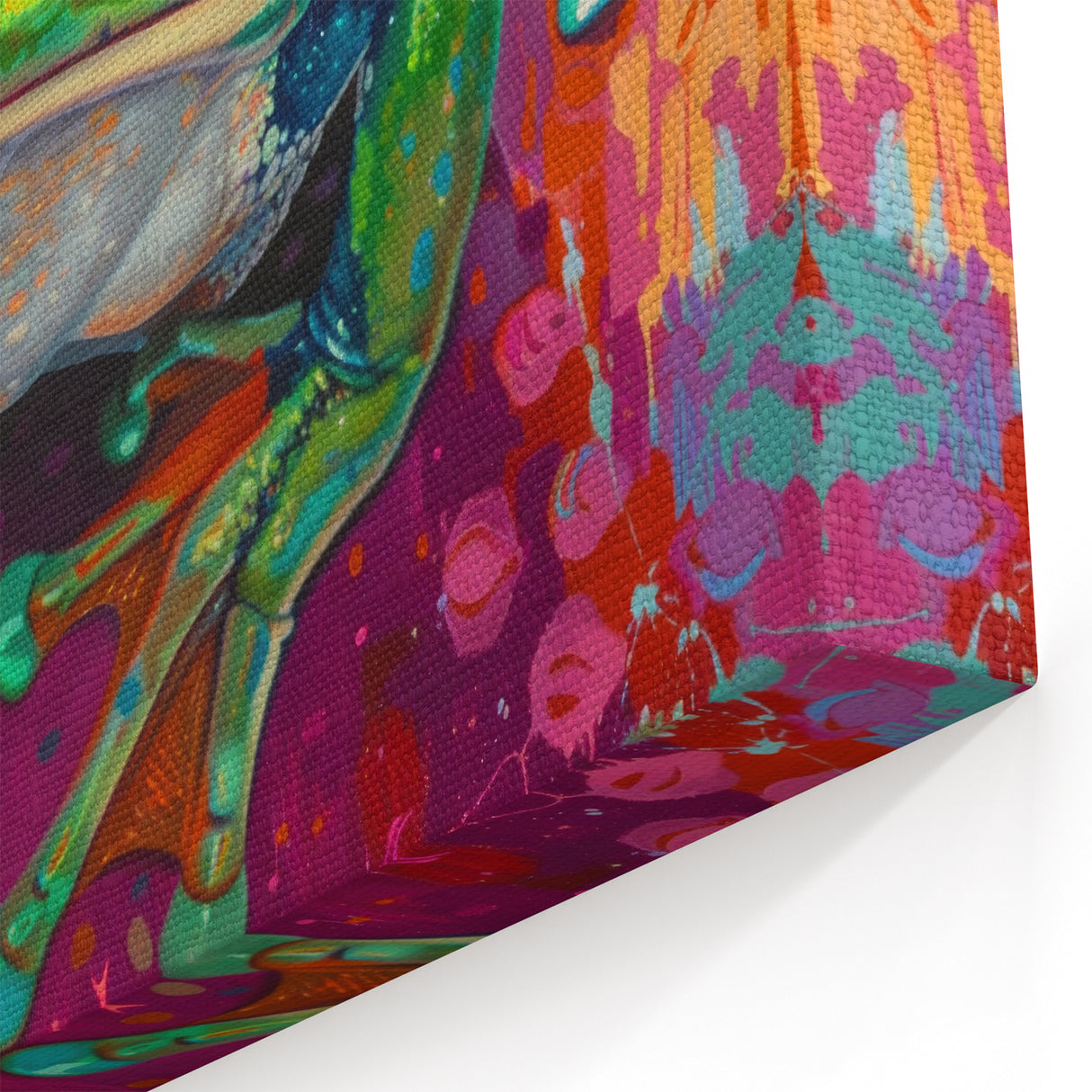 Colorful Frog Wall Art - Vibrant Amphibian Canvas & Framed Prints