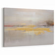 Serene Golden Strokes and Lines Abstract Art – Modern Canvas Wall Décor