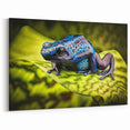 Striking Blue Frog Wall Art - Bold Amphibian Canvas & Framed Prints