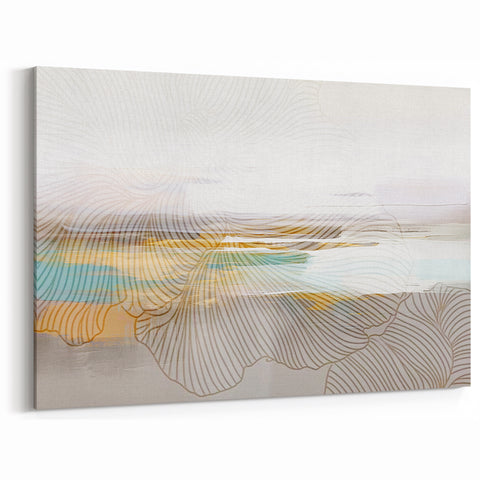 Modern Strokes and Lines Abstract Art - Minimalist Geometric Line Design