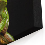 Green Tree Frog Wall Art - Amphibian Canvas Print for Nature Decor
