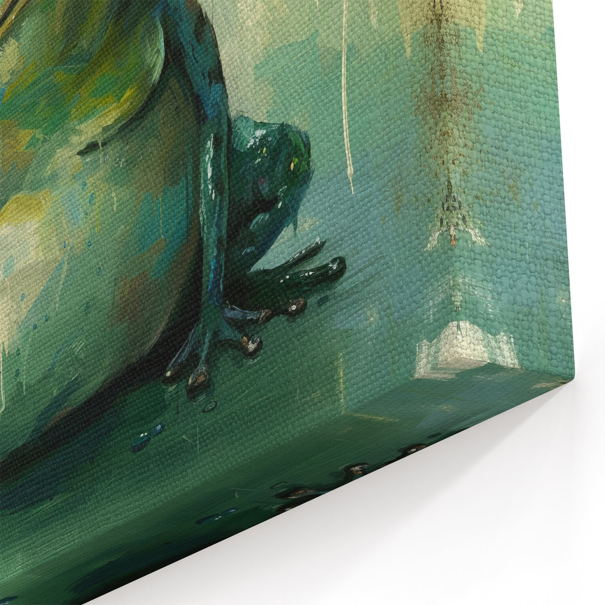 Expressive Frog Wall Art - Unique Amphibian Canvas & Framed Prints
