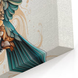 Geometric Hummingbird Wall Art - Modern Hummingbird Decor & Print