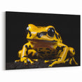 Yellow Poison Dart Frog Wall Art - Bold Amphibian Canvas Print Decor