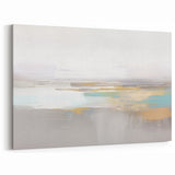 Serene Abstract Brush Strokes Art - Contemporary Minimalist Canvas