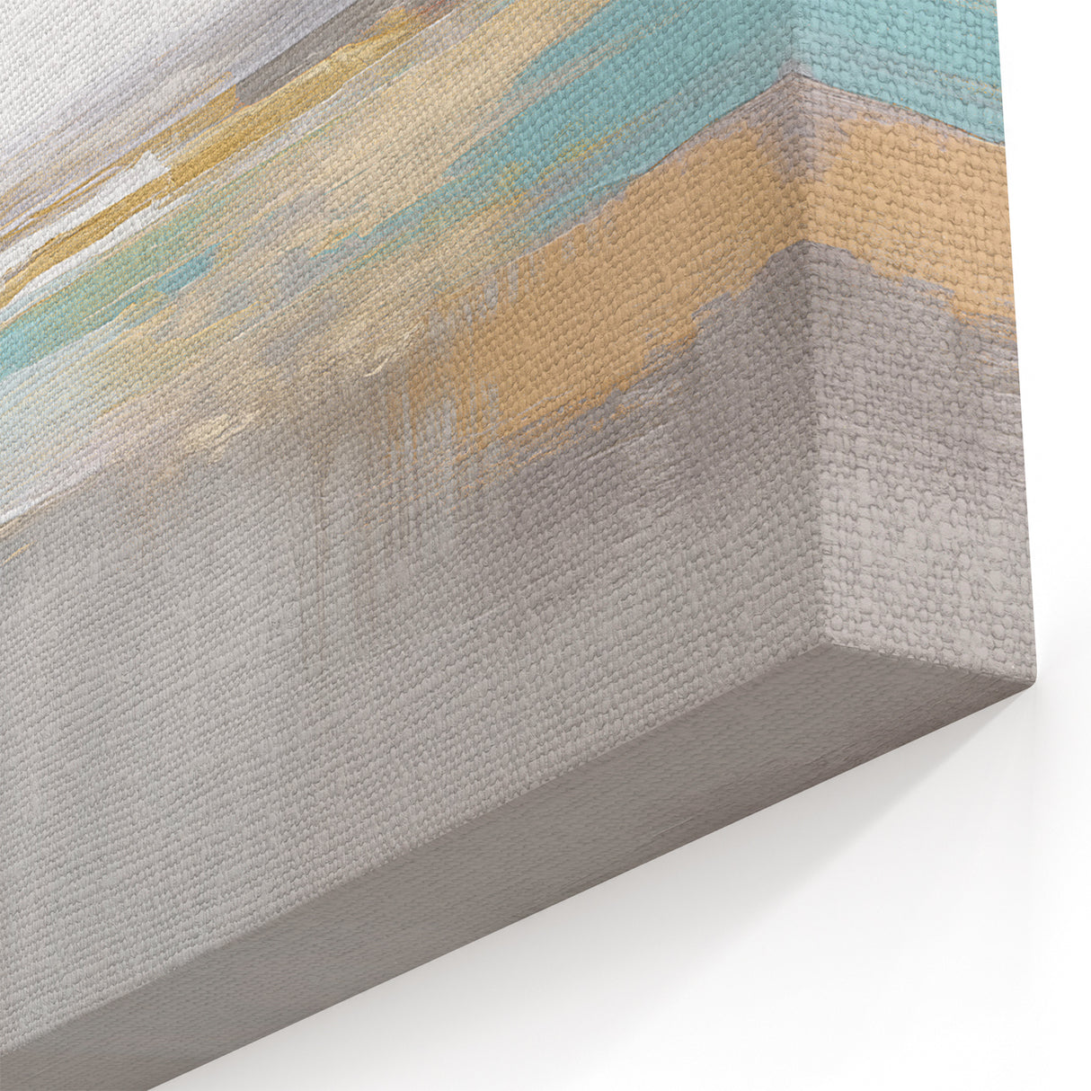 Serene Abstract Brush Strokes Art - Contemporary Minimalist Canvas