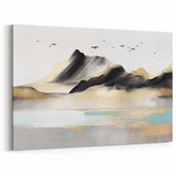 Elegant Strokes and Lines Abstract Art - Modern Geometric Line Canvas