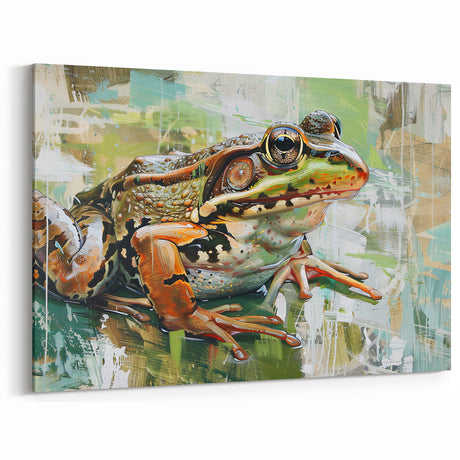 Vibrant Frog Wall Art - Dynamic Amphibian Canvas & Framed Prints