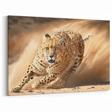 Elegant Cheetah Wall Art - Cheetah Canvas Art Print - Cheetah Decor