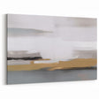 Neutral Tones Strokes and Lines Abstract Art - Minimalist Canvas Print