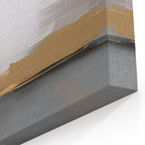 Neutral Tones Strokes and Lines Abstract Art - Minimalist Canvas Print