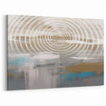 Mesmerizing Circles and Strokes Abstract Art - Geometric Canvas Print