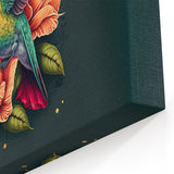 Colorful Hummingbird Wall Art - Vibrant Hummingbird Canvas Print Decor