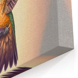 Vibrant Hummingbird Canvas Art - Colorful Hummingbird Wall Decor Print
