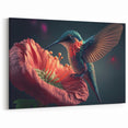 Elegant Hummingbird Wall Art - Vibrant Hummingbird Canvas Print Decor