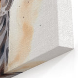 Gentle Giraffe Wall Art - Watercolor Wildlife Canvas Print