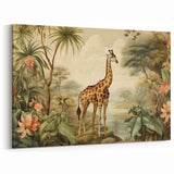 Elegant Giraffe in Tropical Paradise - Canvas, Framed & Acrylic Prints