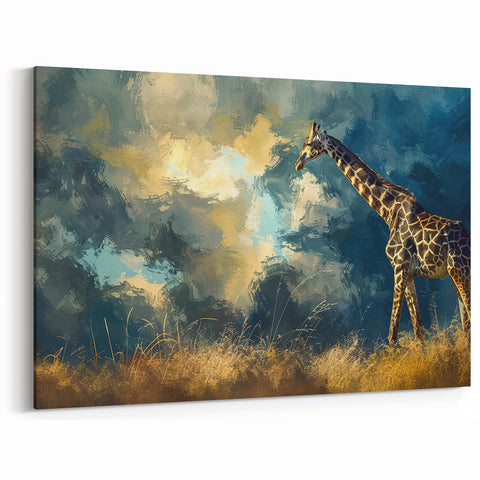 Dramatic Giraffe at Dusk Wall Art - Canvas, Framed & Acrylic Prints