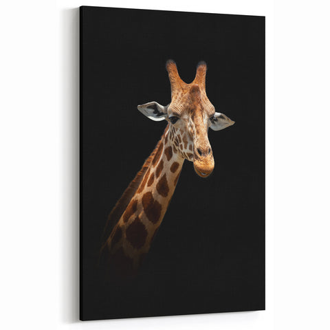 Majestic Giraffe Wall Art - Elegant Wildlife Canvas Print