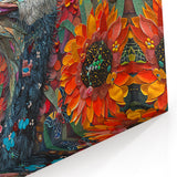 Vibrant Ostrich Canvas Art - Colorful African Ostrich Decor