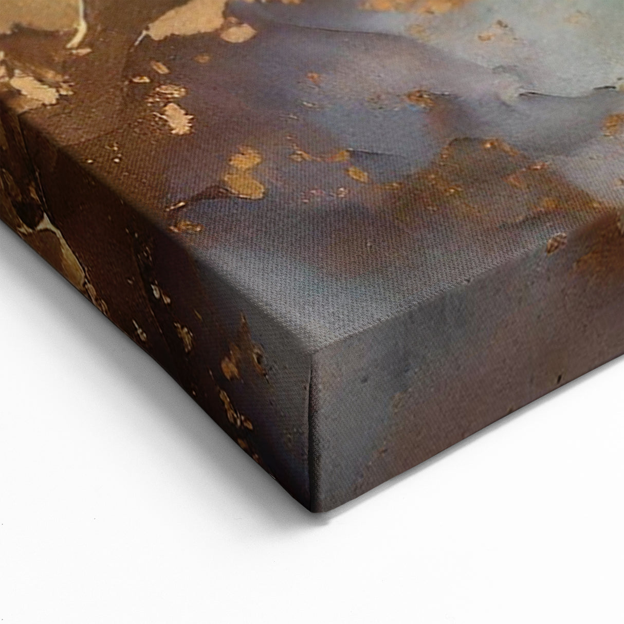 Earth & Sea Abstract Art with Gold Highlights | Elegant Wall Decor