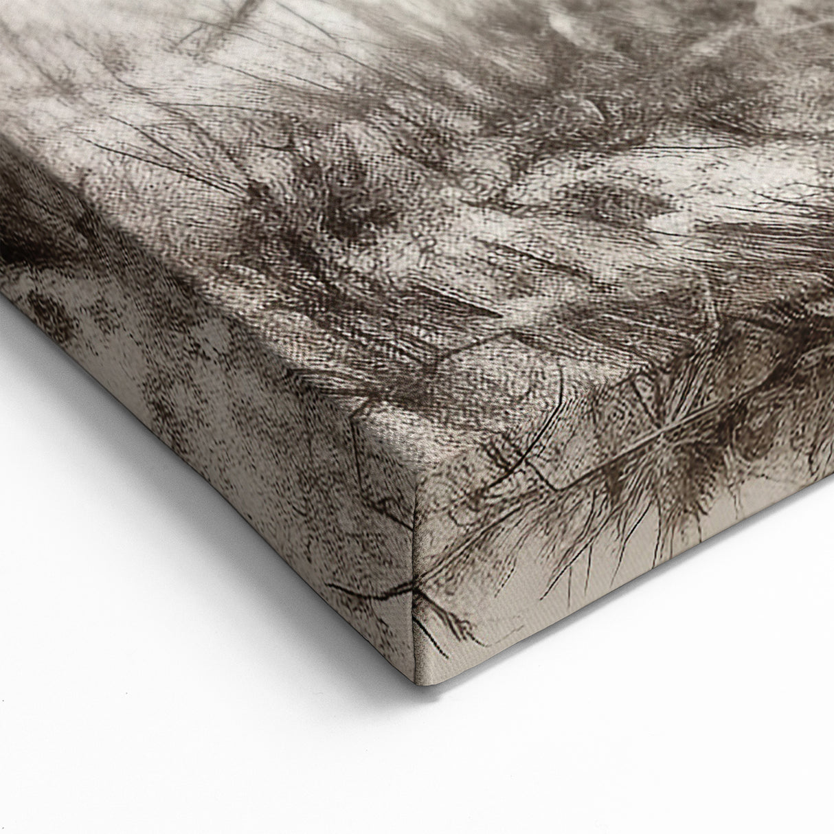 Elegant Sketch Elephant Wall Art - Detailed Safari Pencil Canvas Print