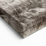 Elegant Sketch Elephant Wall Art - Detailed Safari Pencil Canvas Print