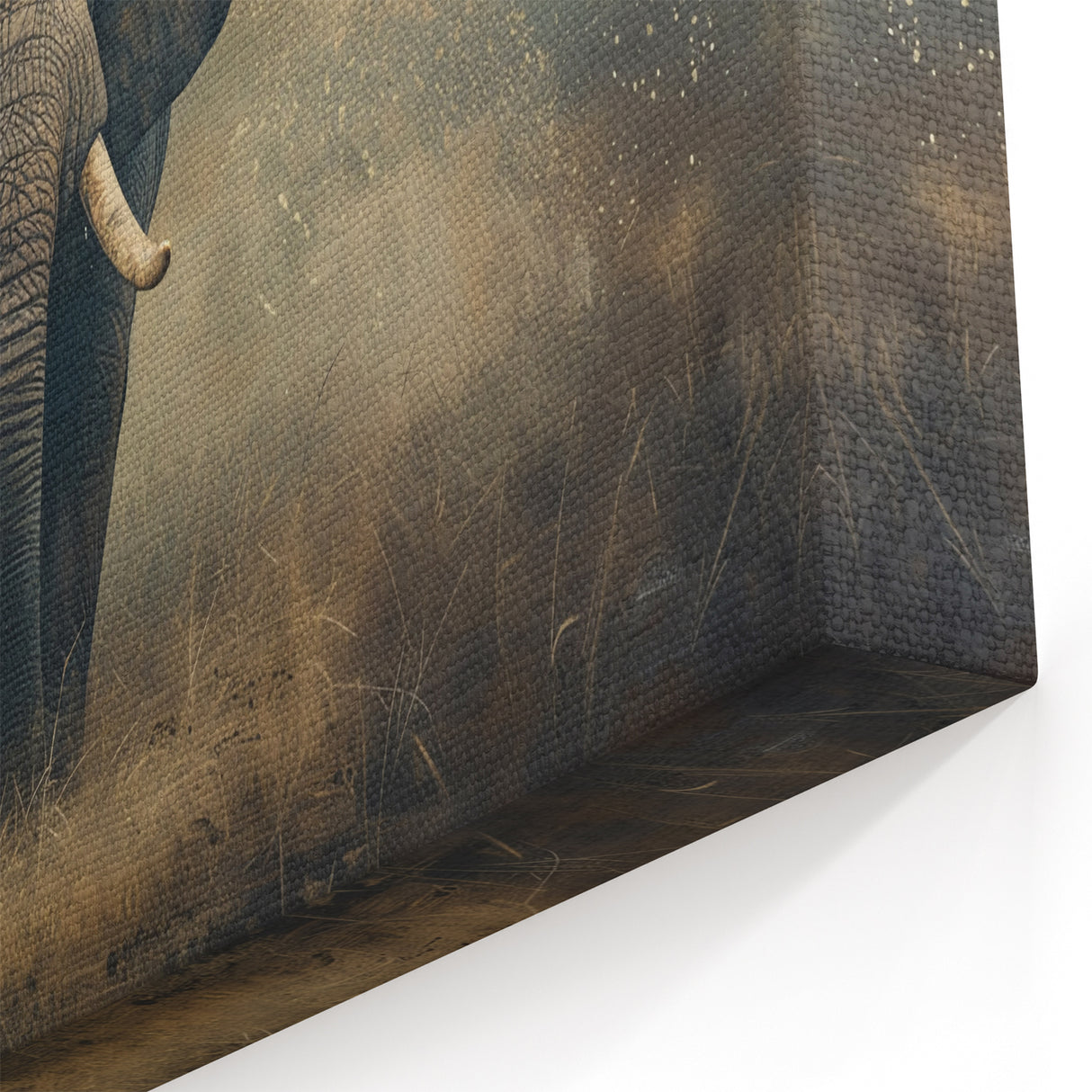 Majestic Elephant Wall Art - Safari Animal Canvas Print for Home Decor
