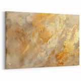 Golden Elegance Abstract Wall Art | Warm Earthy Tones & Luxurious Texture