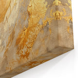 Golden Elegance Abstract Wall Art | Warm Earthy Tones & Luxurious Texture
