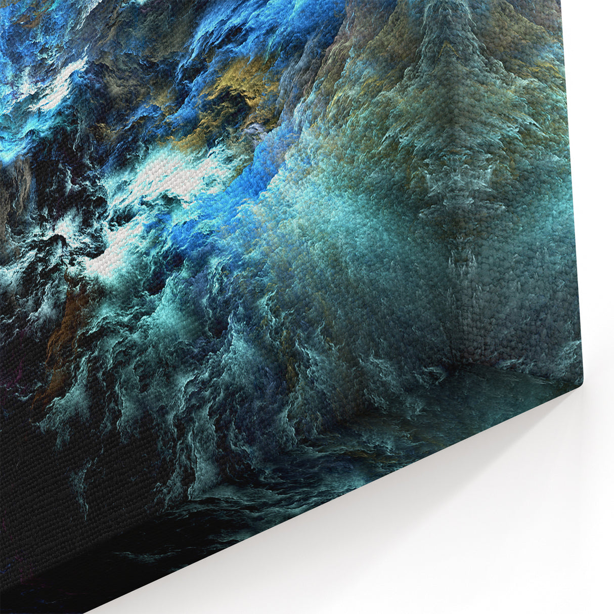 Deep Space Blue Nebula Wall Art | Mystical Cosmic Canvas Decor