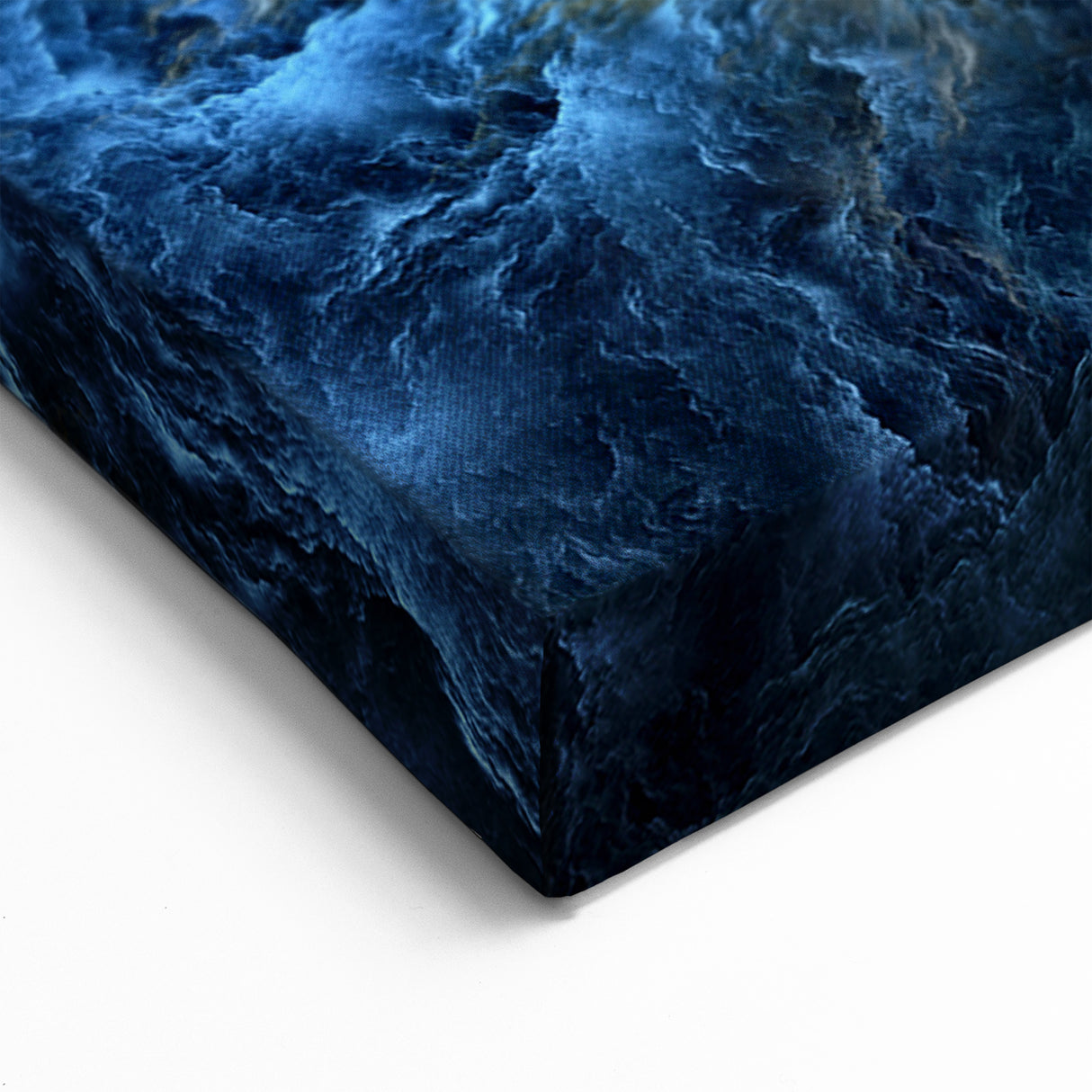 Deep Space Blue Nebula Wall Art | Mystical Cosmic Canvas Decor