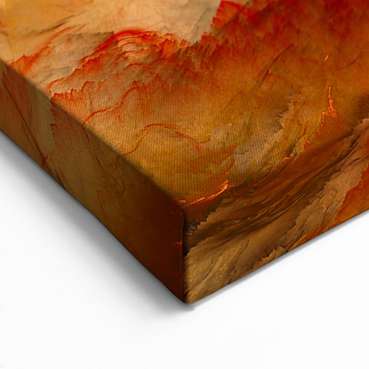 Fiery Cosmos Wall Art | Dynamic Red & Yellow Nebula Canvas Decor