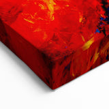 Scarlet Parrot Wall Art - Bold Parrot Canvas Art for Vibrant Decor