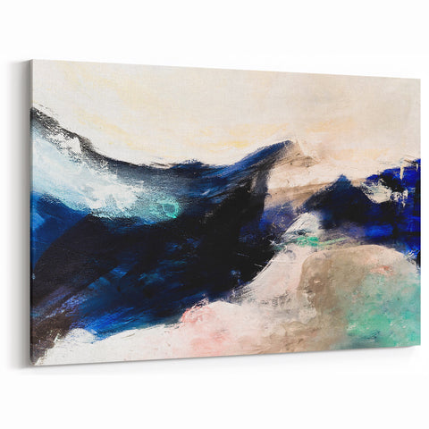 Mystic Horizon Wall Art | Abstract Landscape Canvas Decor
