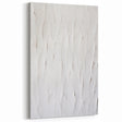 Minimalist Textured White Abstract Art - Modern Monochrome Wall Decor