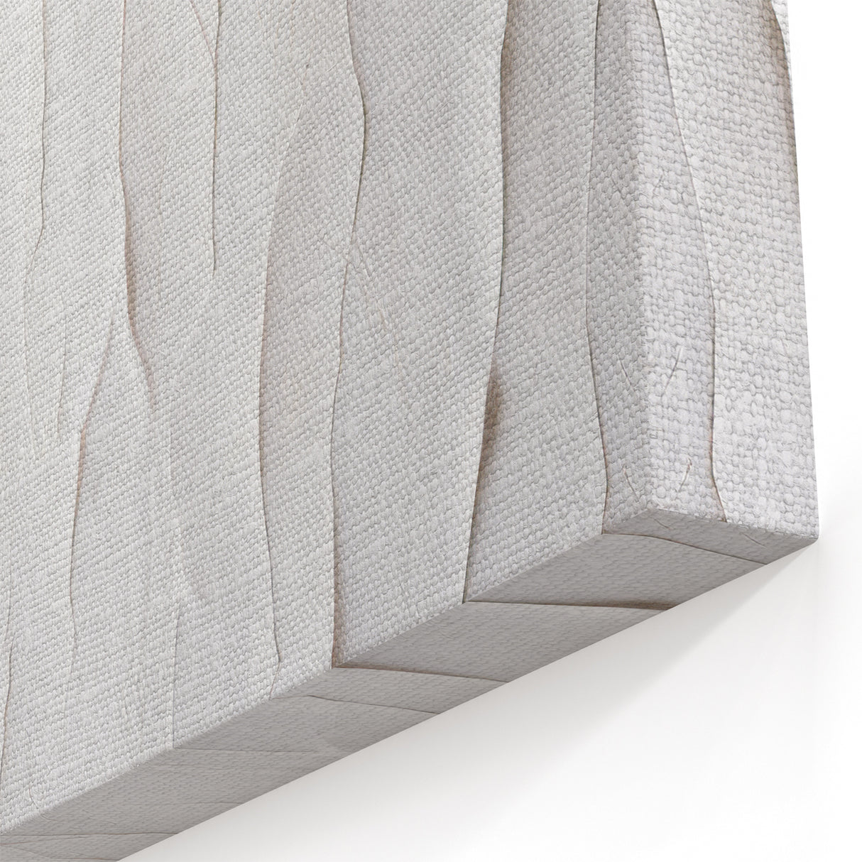 Minimalist Textured White Abstract Art - Modern Monochrome Wall Decor