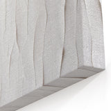 Minimalist Textured White Abstract Art - Modern Monochrome Wall Decor